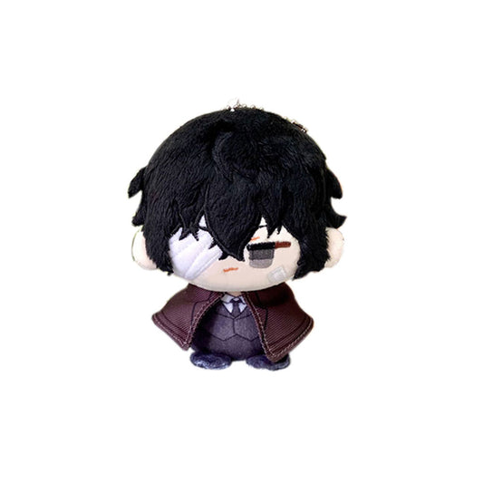 Black Osamu Dazai Plush Keychain