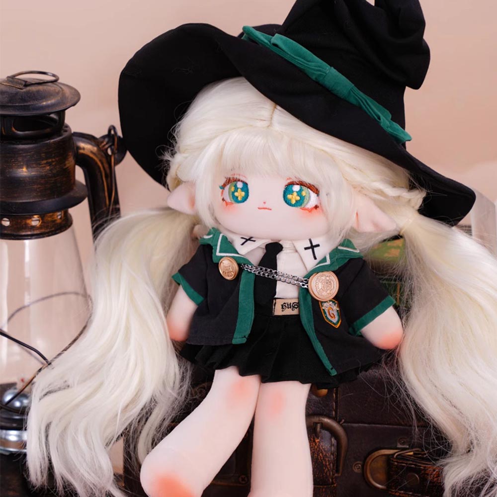 Green Wizard Robe Long Legs Dress Up Doll