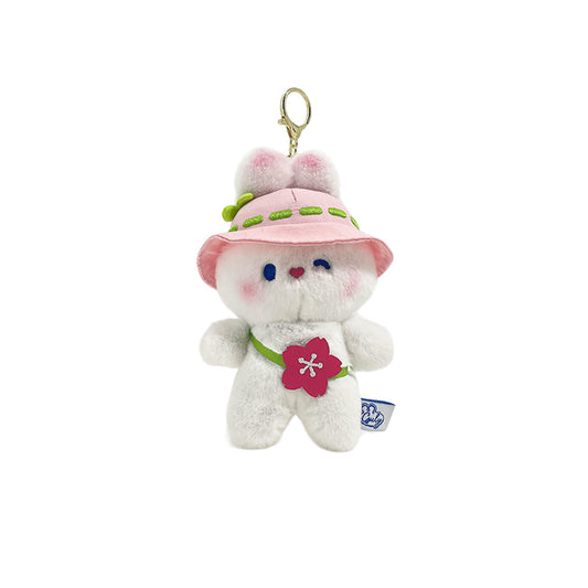 Sakura Rabbit Plush Keychain