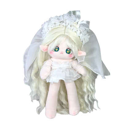 White Wedding Dress Long Legs Dress Up Doll